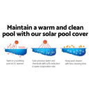 Aquabuddy Pool Cover 500 Micron 8x4.2m Swimming Pool Solar Blanket Blue Silver-3