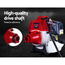 Giantz 2 Stroke Pole Chainsaw Petrol Hedge Trimmer Tree Pruner 7 In 1-5
