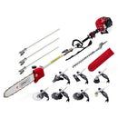 Giantz Pole Chainsaw 2 Stroke Petrol Hedge Trimmer Tree Pruner 9 In 1-1