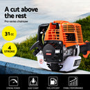 Giantz Pole 4 Stroke Chainsaw Petrol Tree Pruner Long Reach Saw 12 Inch Bar-3
