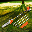 Giantz Pole 4 Stroke Chainsaw Petrol Tree Pruner Long Reach Saw 12 Inch Bar-8