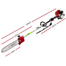Giantz Pole Chainsaw 2 Stroke Petrol Tree Pruner Long Reach Saw 12 Inch Bar-2