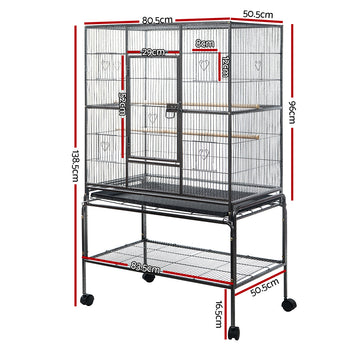 i.Pet Bird Cage 138cm Large Aviary - 0