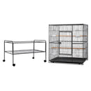 i.Pet Bird Cage Large Cages 160cm Parrot Aviary Stand-Alone Budgie Wheels Castor-3