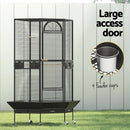 i.Pet Bird Cage Large Jumbo Aviary Budgie Perch Cage Parrot Stand Wheels Corner-4