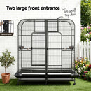 i.Pet Bird Cage Extra Large Aviary 185cm Pet Parrot Cage Castor Wheel Removable Divider-4