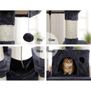 i.Pet Cat Tree 145cm Tower Scratching Post Scratcher Wood Condo House Large Bed-6