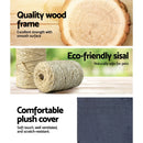 i.Pet Cat Tree 134cm Tower Scratching Post Scratcher Wood Condo House Bed Grey-4