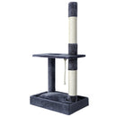 i.Pet Cat Tree 102cm Scratching Post Tower Scratcher Condo House Board Grey-1