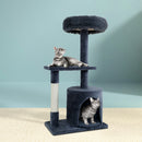 i.Pet Cat Tree 94cm Scratching Post Tower Scratcher Condo House Wood Trees Grey-7