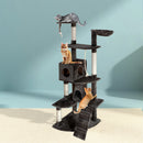 i.Pet Cat Tree 193cm Tower Scratching Post Scratcher Condo House Trees Grey-8