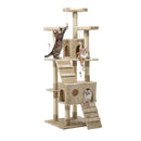 i.Pet Cat Tree 180cm Tower Scratching Post Scratcher Wood Condo House Toys Beige-1