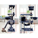 i.Pet Cat Tree 141cm Tower Scratching Post Scratcher Condo Wood House Bed Grey-8