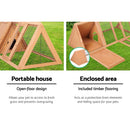i.Pet Rabbit Hutch Chicken Coop 119cm x 51cm x 44cm Chicken Coop Large Run Wooden Cage Outdoor-5