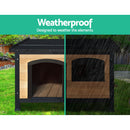 i.Pet Dog Kennel Extra Large Wooden Outdoor Indoor Puppy Pet House Cabin Crate Weatherproof-3