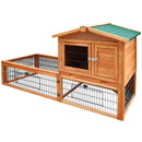 i.Pet Chicken Coop Rabbit Hutch 155cm x 49cm x 90cm Large Chicken Coop Wooden Run Cage House Outdoor-3