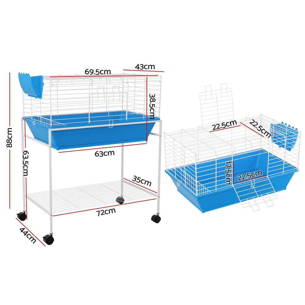 i.Pet Rabbit Cage 88cm Indoor Guinea Pig - 0
