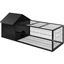 i.Pet Rabbit Cage Hutch 162x60cm Enclosure Metal-1