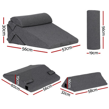 Giselle Bedding Adjustable Wedge Pillow Grey - 0