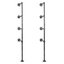 Artiss Floating DIY Pipe Shelf Metal Brackets Set of 2-1
