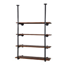 Artiss Bookshelf DIY Pipe Shelf 4 Tiers - INGE-1
