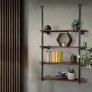 Artiss Bookshelf DIY Pipe Shelf 4 Tiers - INGE-8