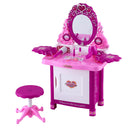 Keezi Kids Pretend Makeup Play Set Dressing Table Chair Girls Toys Children-1