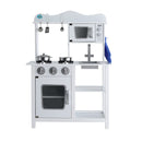 Keezi Kids Kitchen Play Set Wooden Pretend Toys Cooking Children Cookware Food-3