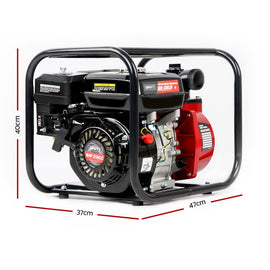 Giantz 2inch High Flow Water Pump - Black & Red - 0