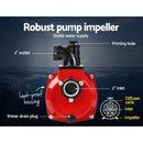 Giantz Petrol Water Pump 7HP Max, 2" High Flow 4-Stroke Engine Transfer Fire Fighting Pumps Rain Tank Oil Irrigation Garden Farm Pond Outdoor Irrigations, w Hose Fittings Inlet Filter Rubber Feet Red-5