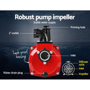 Giantz 2inch High Flow Water Pump - Black & Red-4