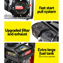 Giantz Petrol Water Pump, 2" 7HP Max High Flow Transfer Fire Fighting Pumps Rain Tank Oil Irrigation Garden Farm Pond Outdoor Irrigations, with Hose Fittings Inlet Filter Rubber Feet Black Red-6