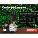 Giantz Garden Water Pump 1500W High Pressure Tank Rain Farm Irrigation Black-8