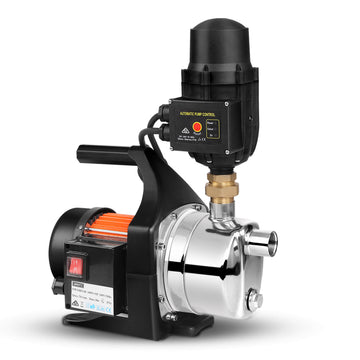Giantz Garden Water Pump 1500W Max. High Pressure Tank Rain Farm Irrigation Black - 0