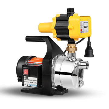 Giantz Garden Water Pump High Pressure 1500W Max. Tank Rain Farm Irrigation House Yellow - 0