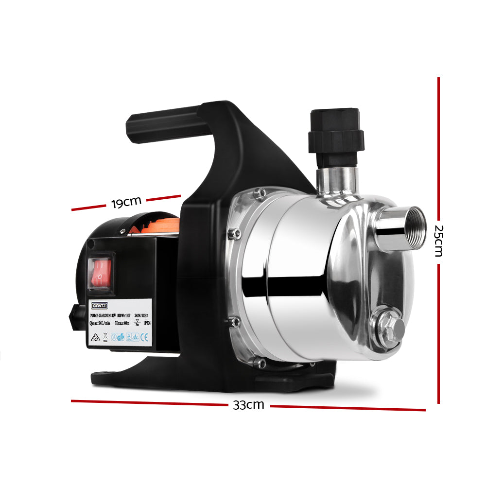 Giantz 800W Stainless Steel Garden Water Pump - 0