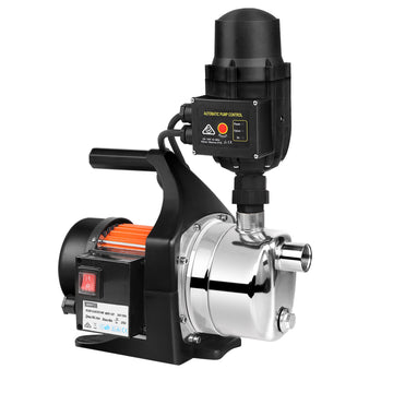 Giantz Garden Water Pump High Pressure 800W Max. Tank Rain Farm Irrigation House Black - 0