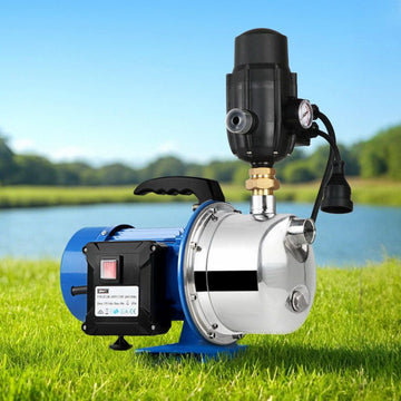 Giantz Garden Water Pump Jet High Pressure Stage Controller Garden Irrigation