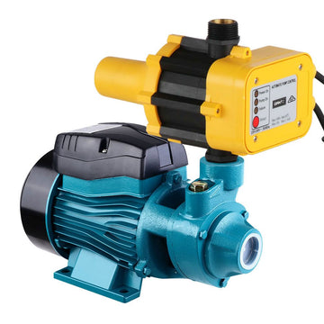 Auto Peripheral Water Pump Clean Electric Garden Farm Rain Tank Irrigation QB60 Yellow - 0