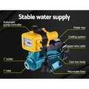 Auto Peripheral Water Pump Clean Electric Garden Farm Rain Tank Irrigation QB60 Yellow-4
