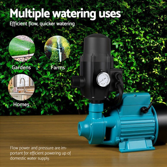 Giantz Auto Peripheral Pump Clean Water Garden Farm Rain Tank Irrigation QB80