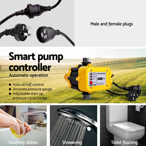 Giantz Auto Peripheral Pump Clean Water Garden Farm Rain Tank Irrigation QB80