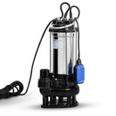 Giantz 2000W Max. Submersible Dirty Water Pump Bore Tank Well Steel Automatic-1