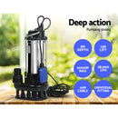 Giantz 2000W Max. Submersible Dirty Water Pump Bore Tank Well Steel Automatic-3
