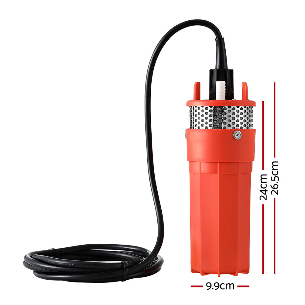 Giantz Submersible Solar Water Pump 24V 70M Head Deep Well Bore Self-priming - 0