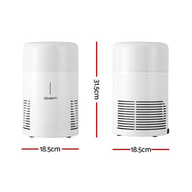 Devanti Air Purifier HEPA Filter Home Purifiers Dust Sensor PM2.5 Remover - 0