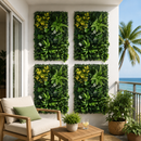Gardeon 4PCS Artificial Plant Wall Panels 40X60CM Boxwood Panel Backyard Hedge Grass Backdrop Green Decor-1