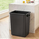 Cefito 35L Rubbish Bin Waste Dustbin Open Top Trash Can Kitchen Office Dark Grey-1
