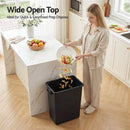 Cefito 35L Rubbish Bin Waste Dustbin Open Top Trash Can Kitchen Office Dark Grey-5