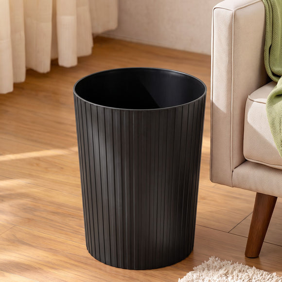 Cefito 8L Open Top Rubbish Bins Waste Bin Trash Can Storage Dustbin Black